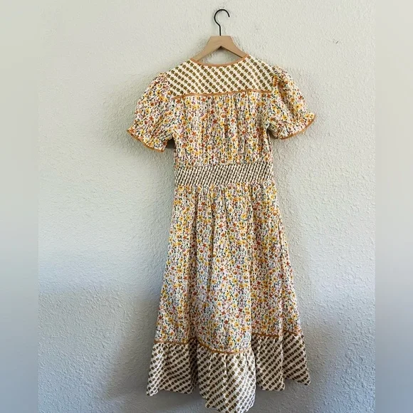 Lost & Wander Spring Sunrise Midi Dress NWT - Picture 4 of 16